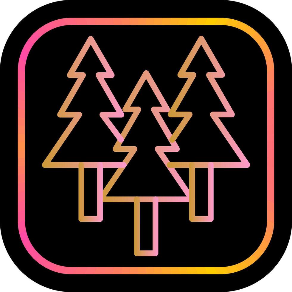 Evergreen Tree Icon Design vector