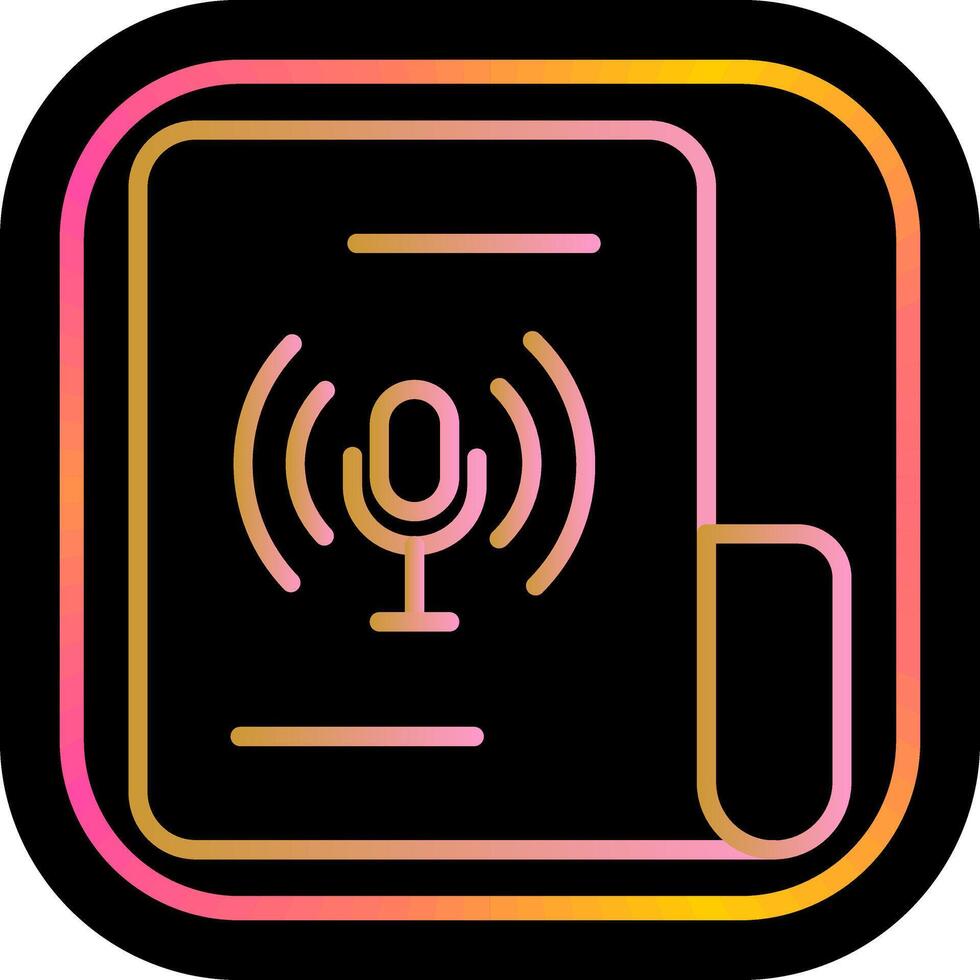 Podcast Icon Design vector