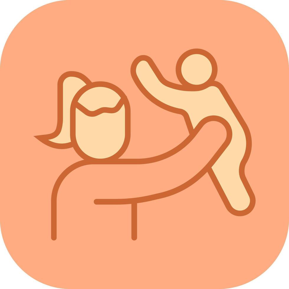 Mother and Son Icon Design vector
