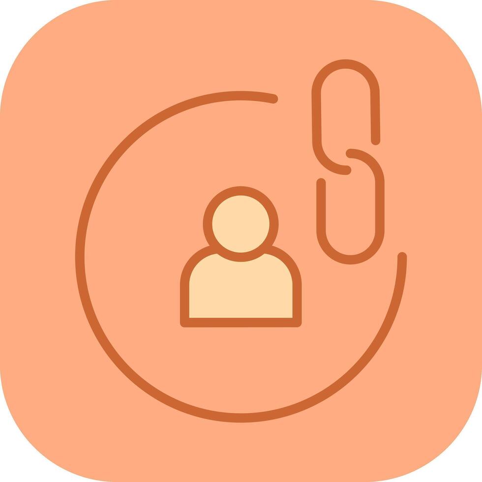 Contact Links Icon Design vector