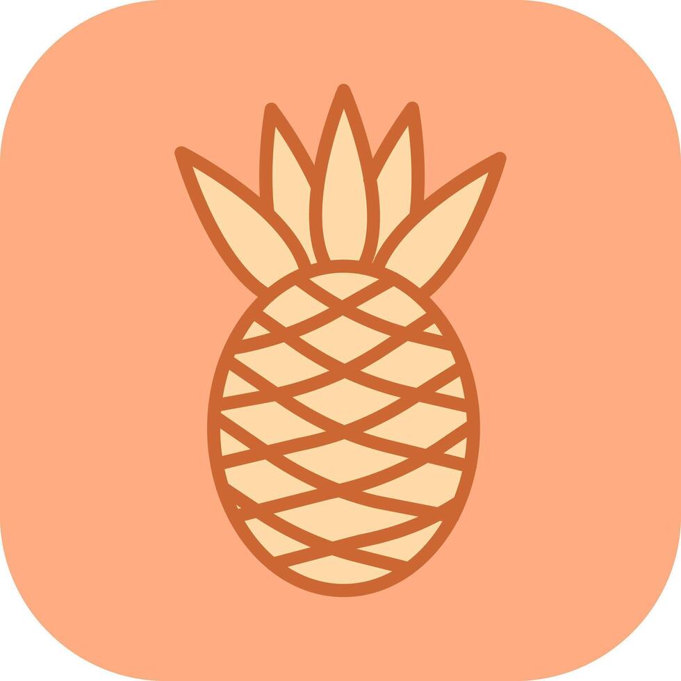 Pineapple Icon Design vector