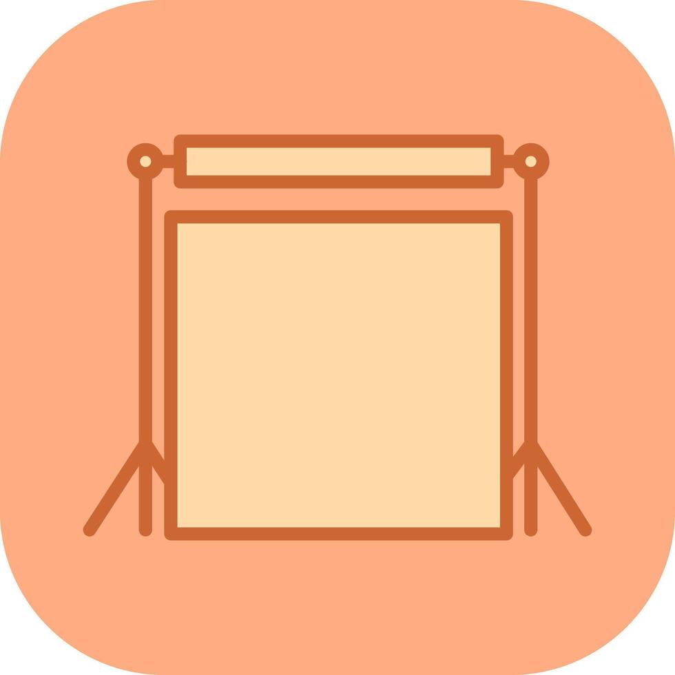 Photography Backdrops Icon Design vector