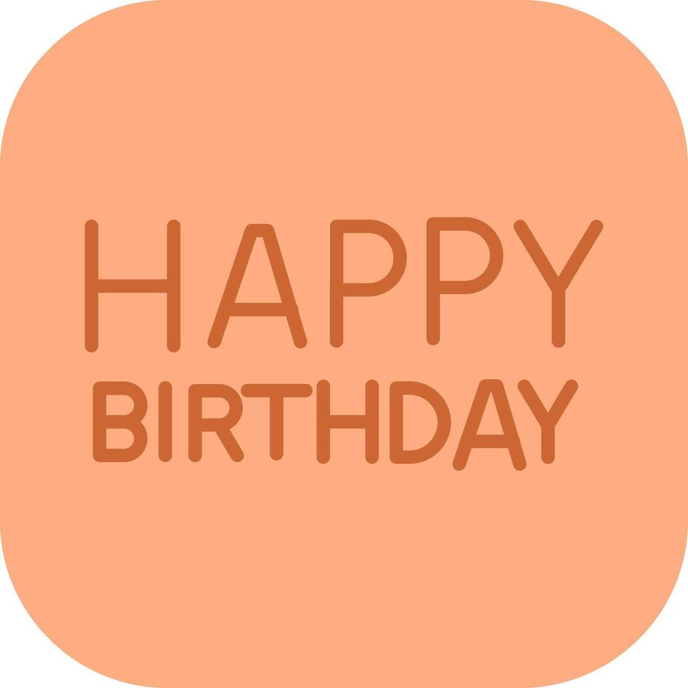 Happy Birthday Sign Icon Design vector