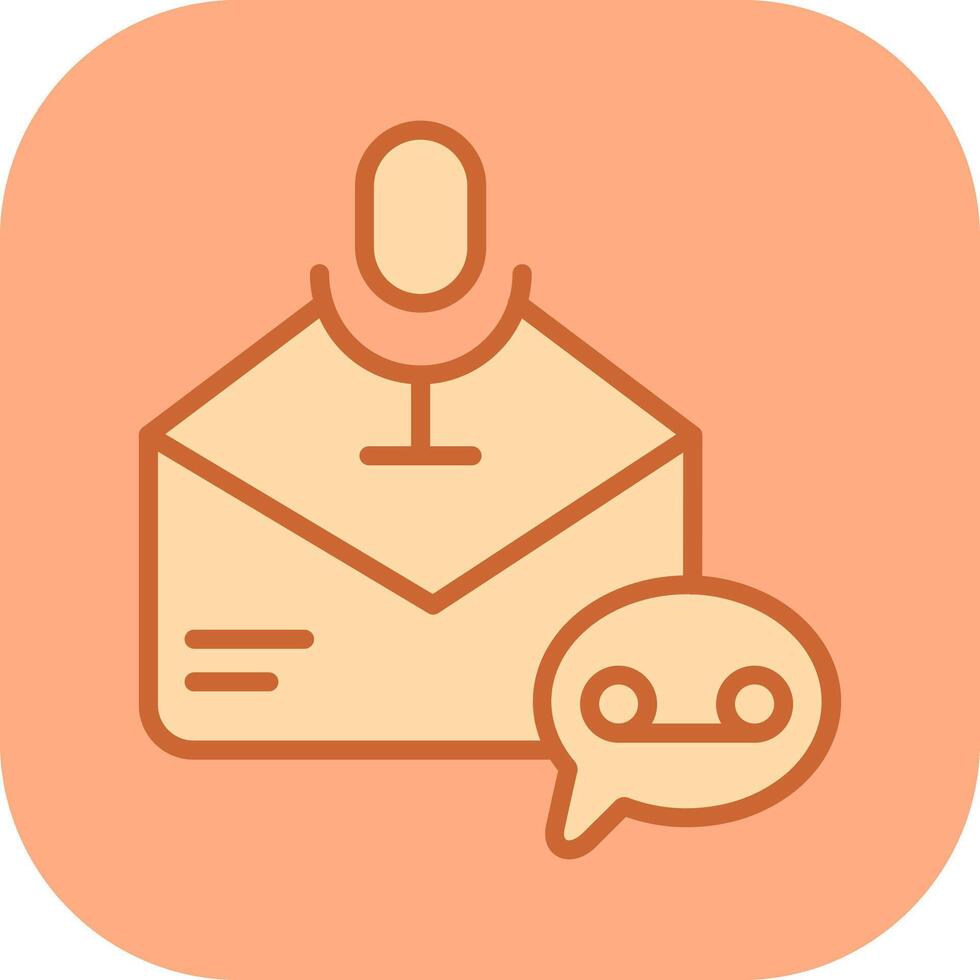 Voice Message Icon Design vector