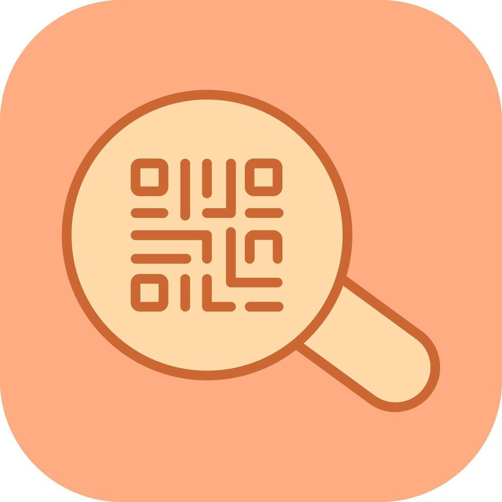 QR Code App Icon Design vector