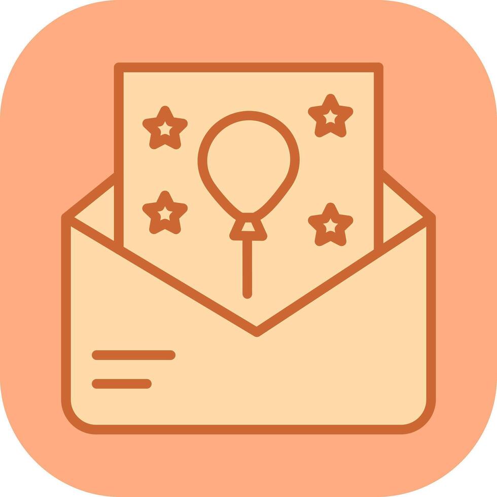 Party Invitation Icon Design vector