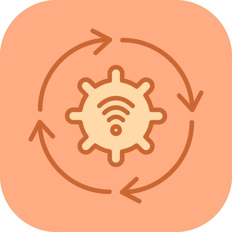 Automated Process Icon Design vector