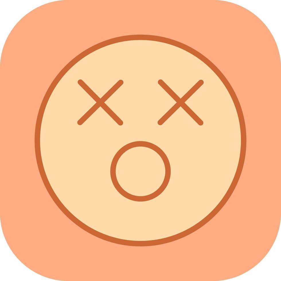 Dizzy Face Icon Design vector