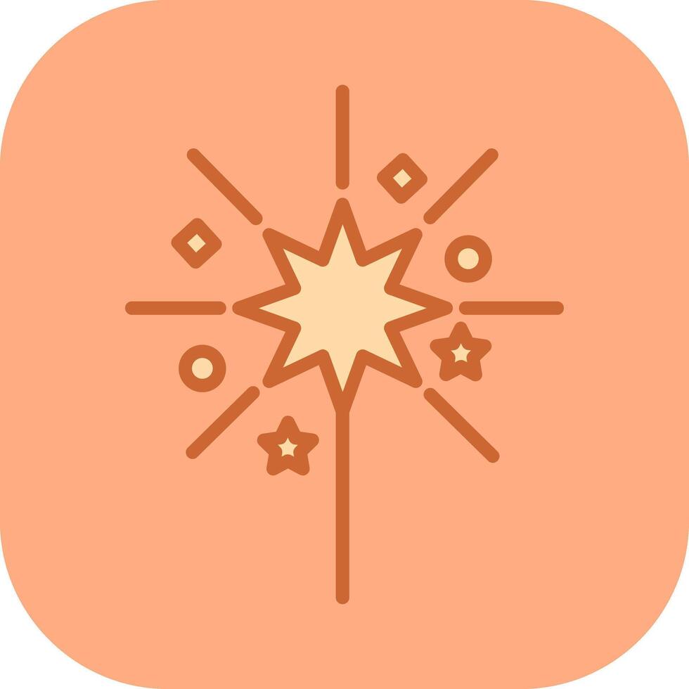 Sparklers Icon Design vector
