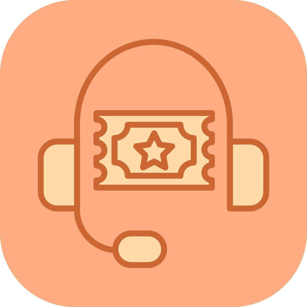Support Ticket Icon Design vector