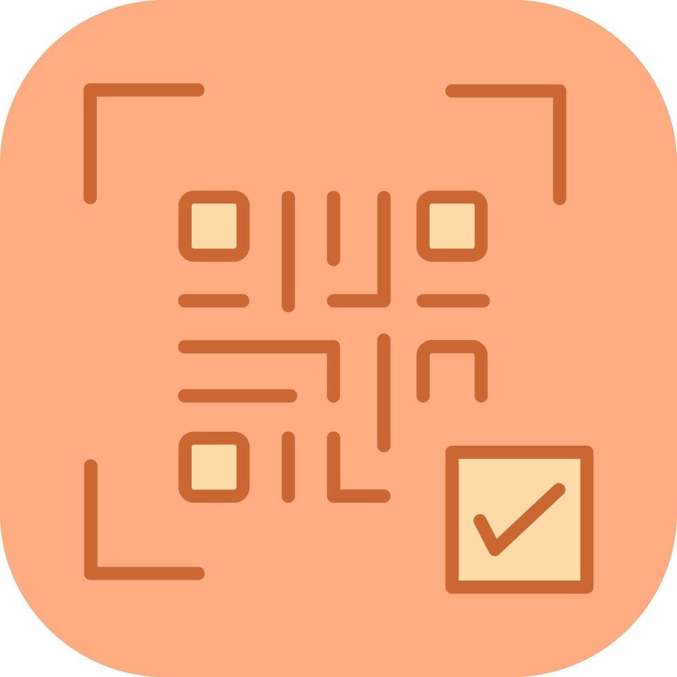 QR Code Link Icon Design vector
