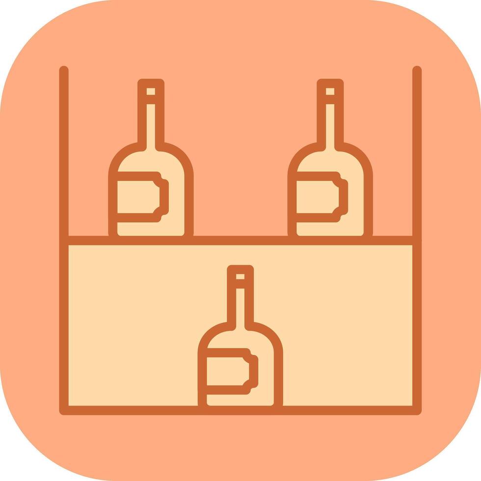 Wine Rack Icon Design vector