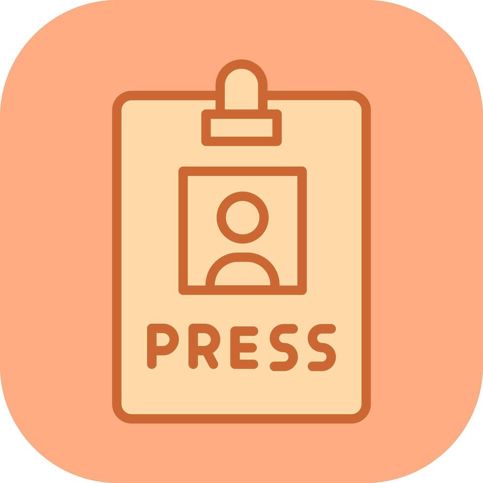 Press Pass Icon Design vector