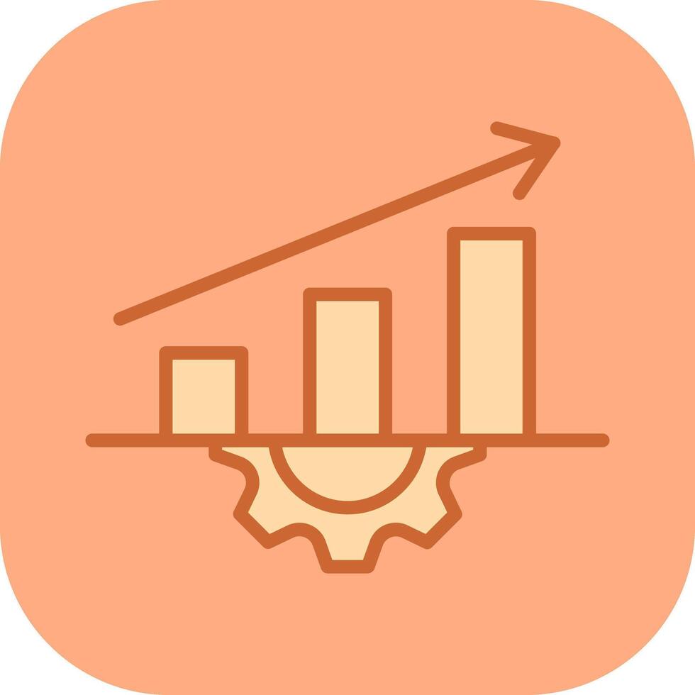 Performance Metrics Icon Design vector