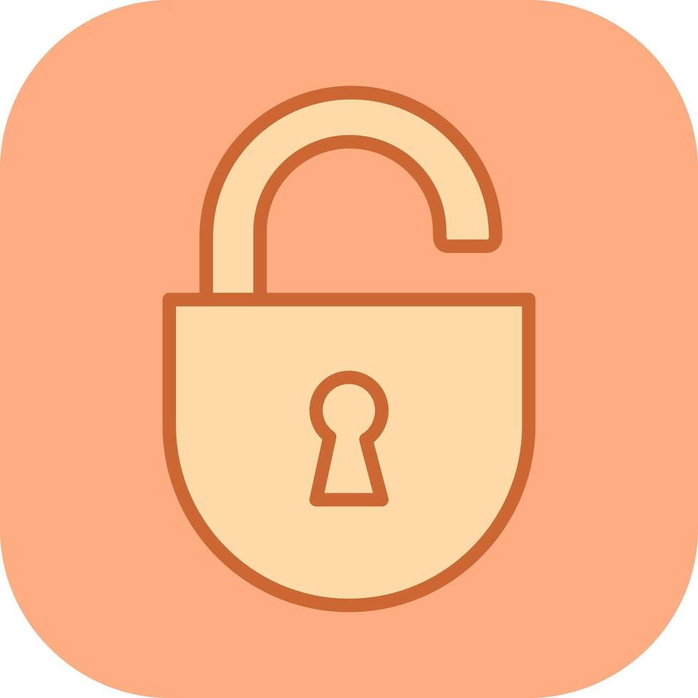 Open Lock Icon Design vector