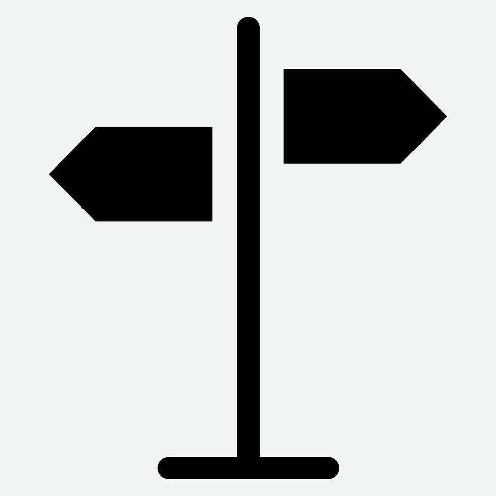 Traffic direction board icon. direction sign in different, destination, choice of directions, travel to different places. vector