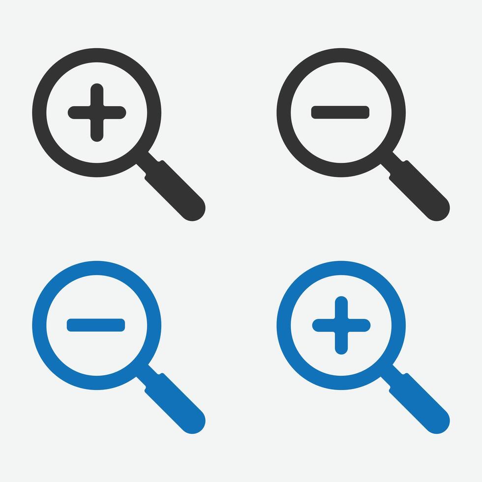Search magnifying glass flat icon for apps and websites. Magnifying glass loupe. vector