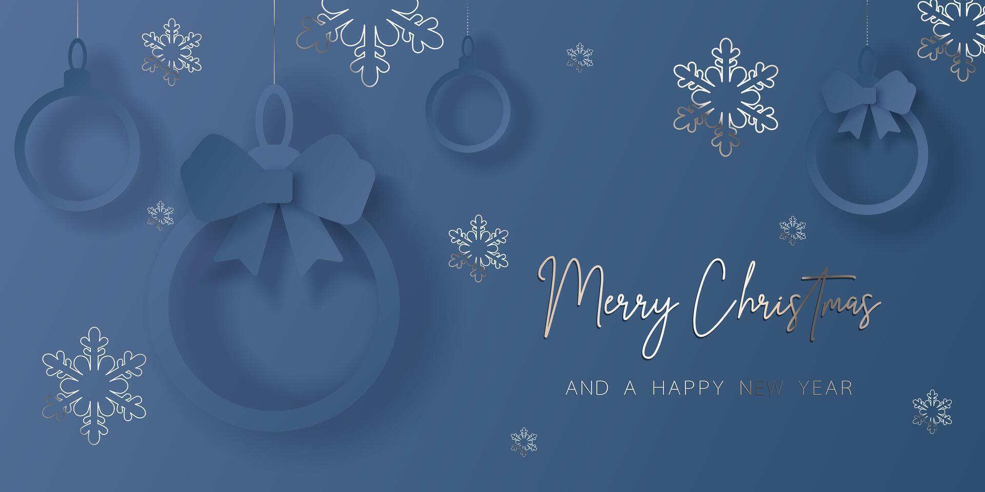 Banner frame background with paper cut elements vector