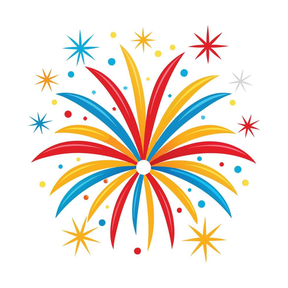 Diwali Set fireworks to happy celebration event vector