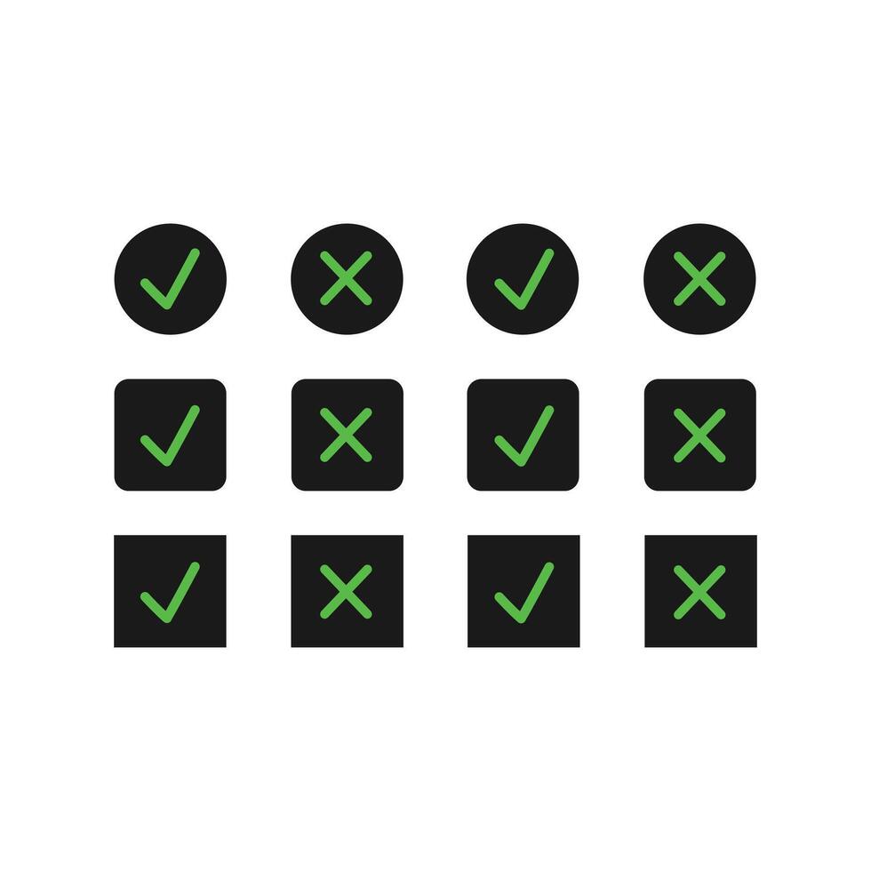 Right and cross arrow design vector