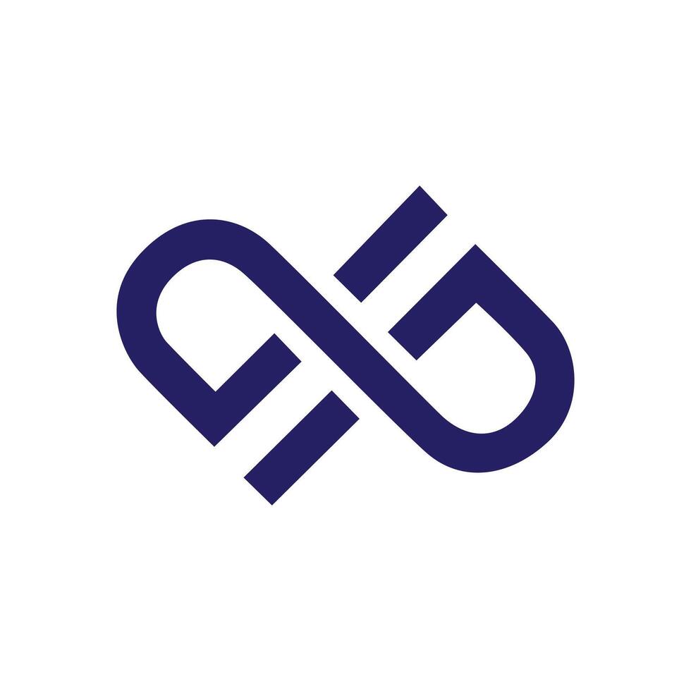 Dp letter logo design vector
