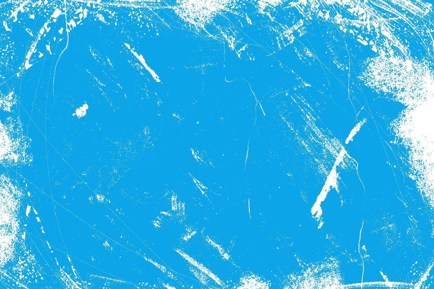 Distressed blue winter ice skating grunge texture. Abstract cold-season background with a torn, icy surface. Abstract background. Old grungy texture vector