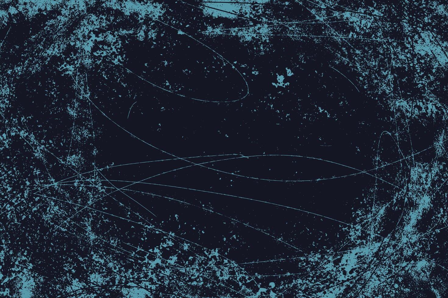 Rough dark blue and black grunge overlay with a winter vibe. Worn and weathered texture reflecting cold, icy conditions. Abstract texture with rough brush strokes vector