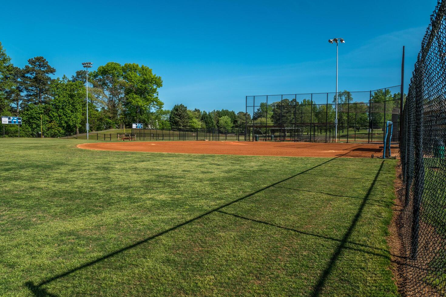 Baseball fields closed and locked up Coronavirus photo