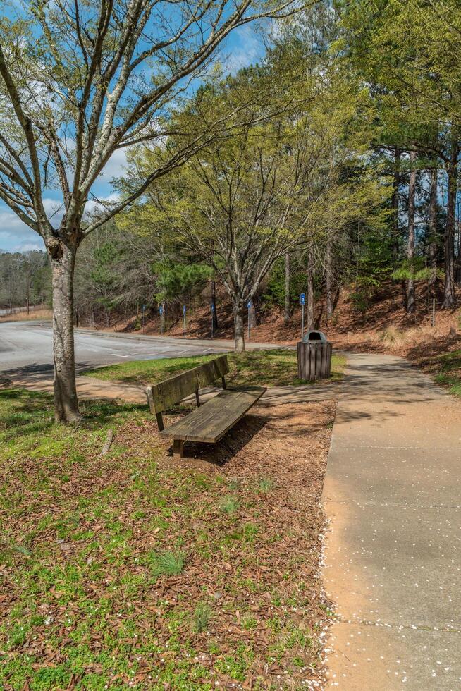 Empty public park Coronavirus photo
