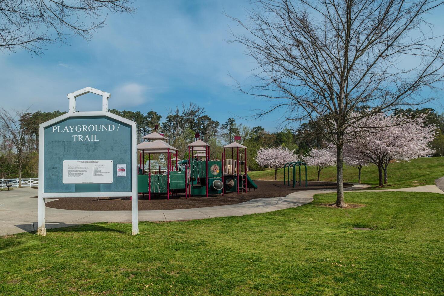 Playground closed and empty Coronavirus photo