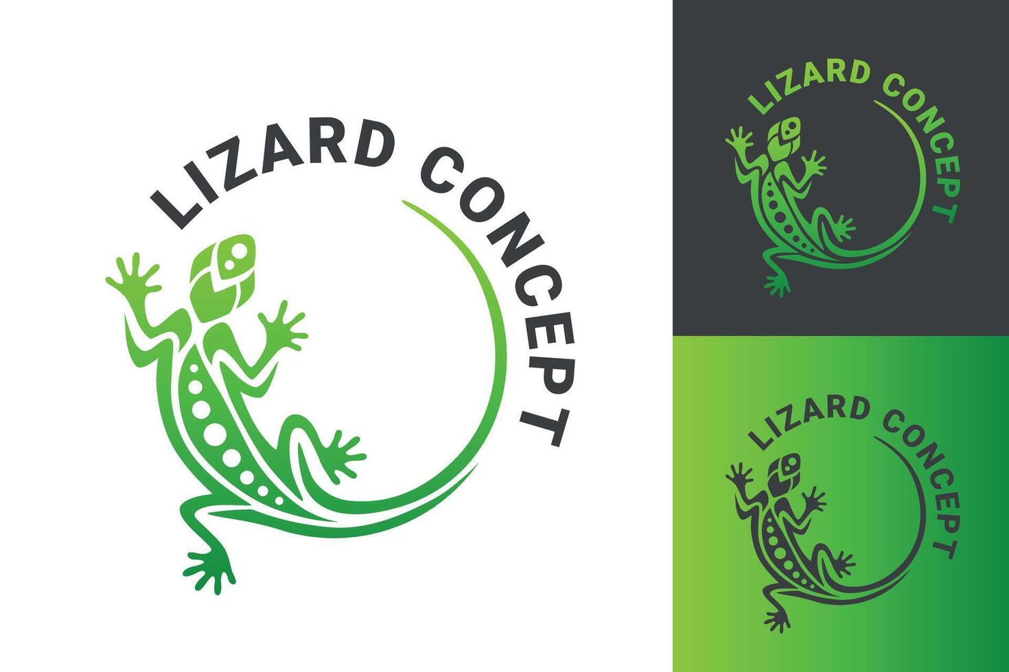 Gecko lizard logo graphic design concept. Editable element vector