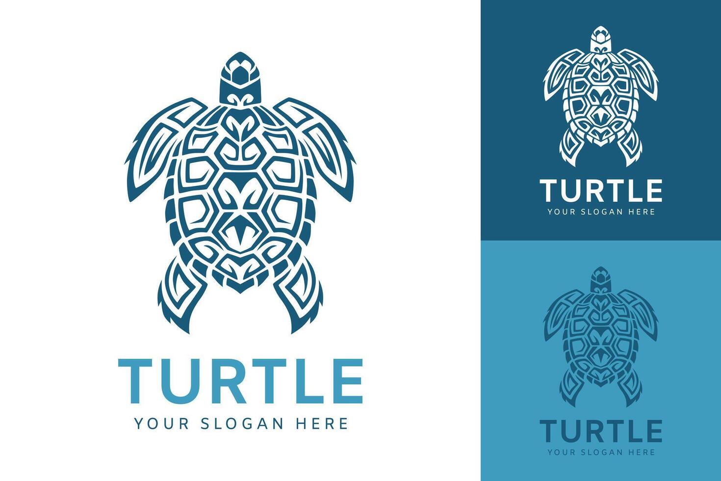 Turtle logo graphic design concept. Editable sea turtle element, vector