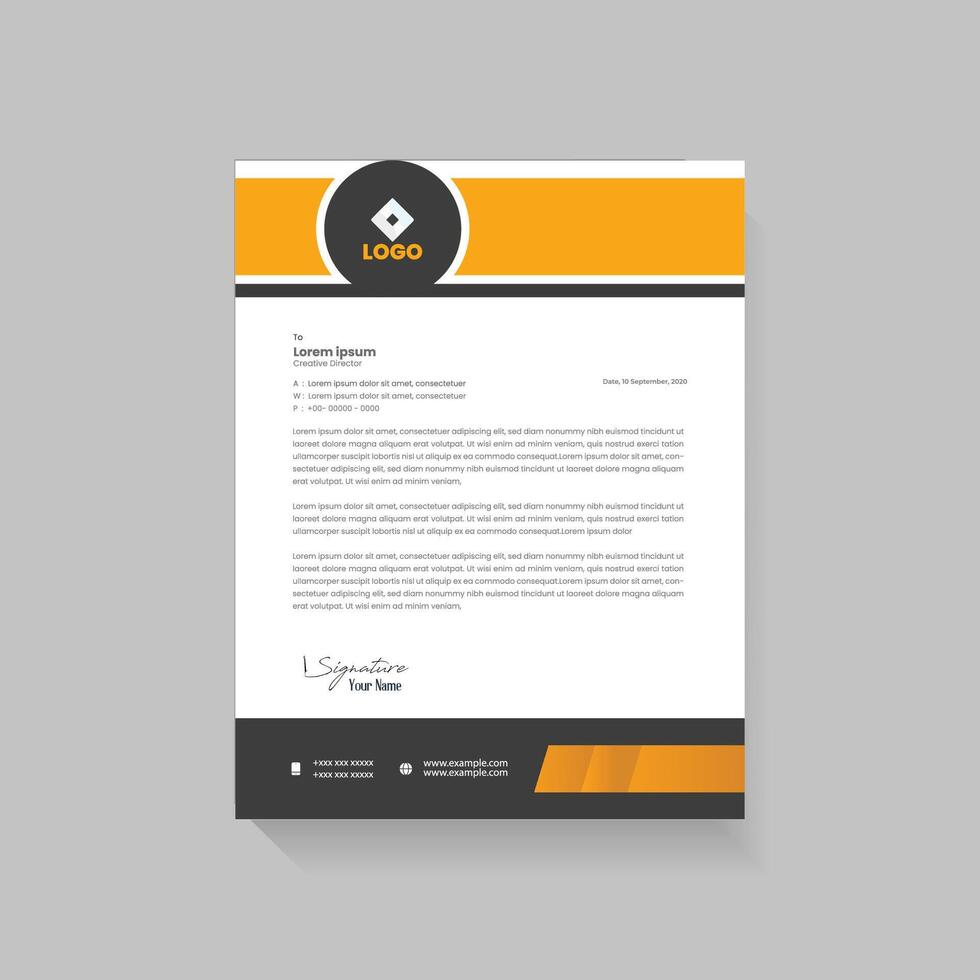 Downloadable Letterhead Template for Professional Business Use 50561015