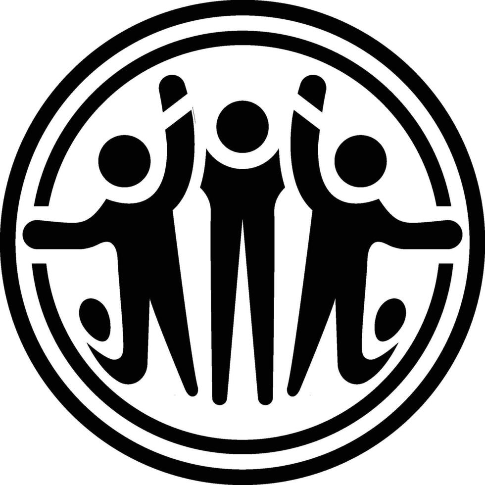 The logo for the community of faith vector