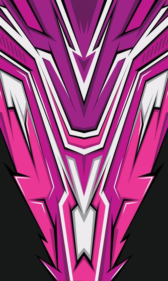 Abstract futuristic geometric pink stripes racing background for sublimation jersey vector