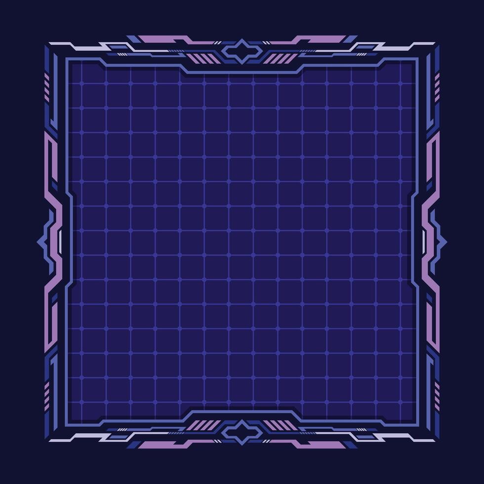 Futuristic hud technology interface screen blank vector