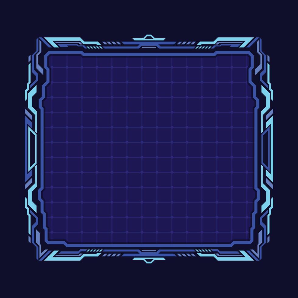 Modern futuristic technology HUD blank screen vector