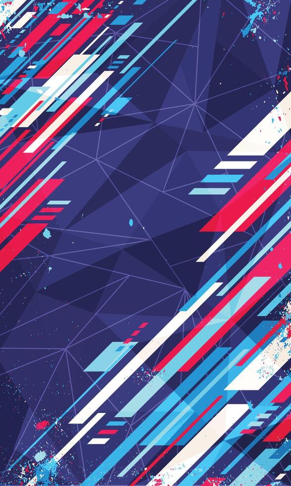 Abstract geometric wallpaper for sublimation jersey vector