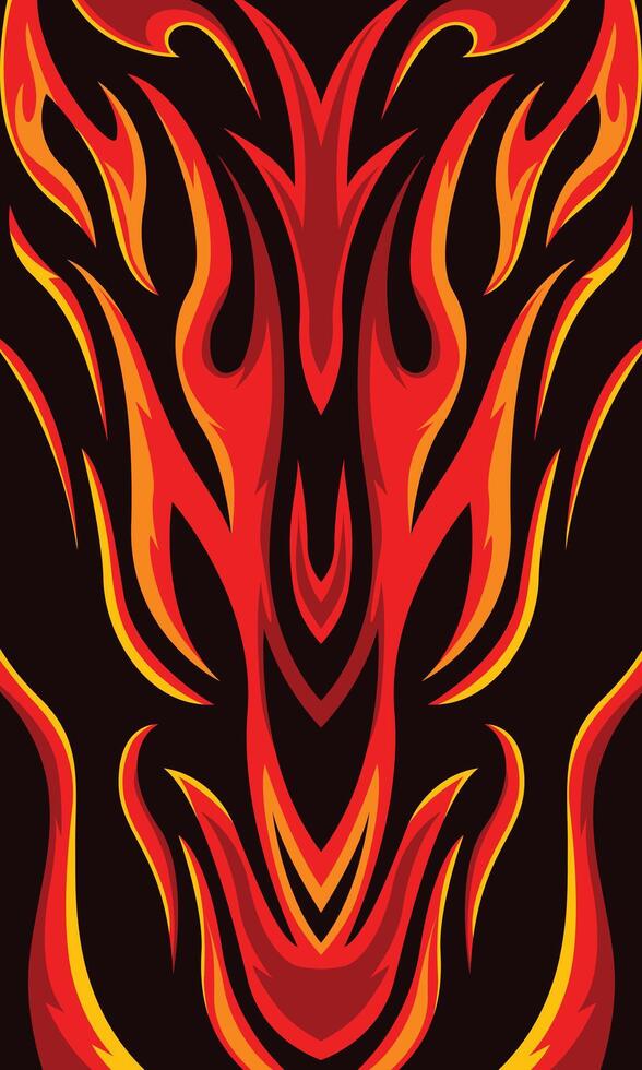 Flame background for sublimation jersey vector
