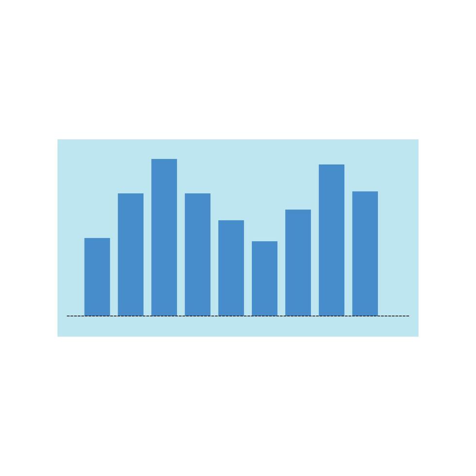 Bar chart icon. Flat chart related icon for web and mobile applications. Business graph icon. Flat illustration of business graph icon for web design vector