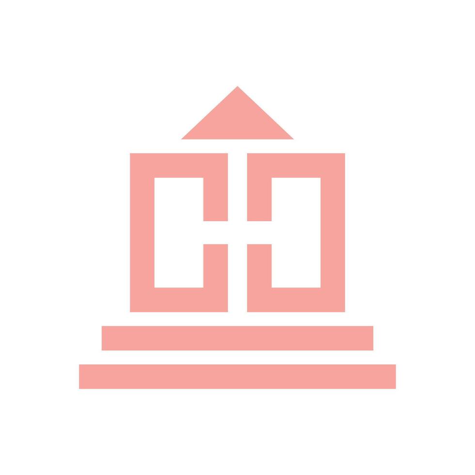 House icon isolated on white background for your web and mobile app design, House logo concept. bank logo illustration element design vector