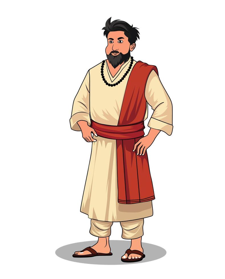 Cartoon Concept for a Village Rich Man vector