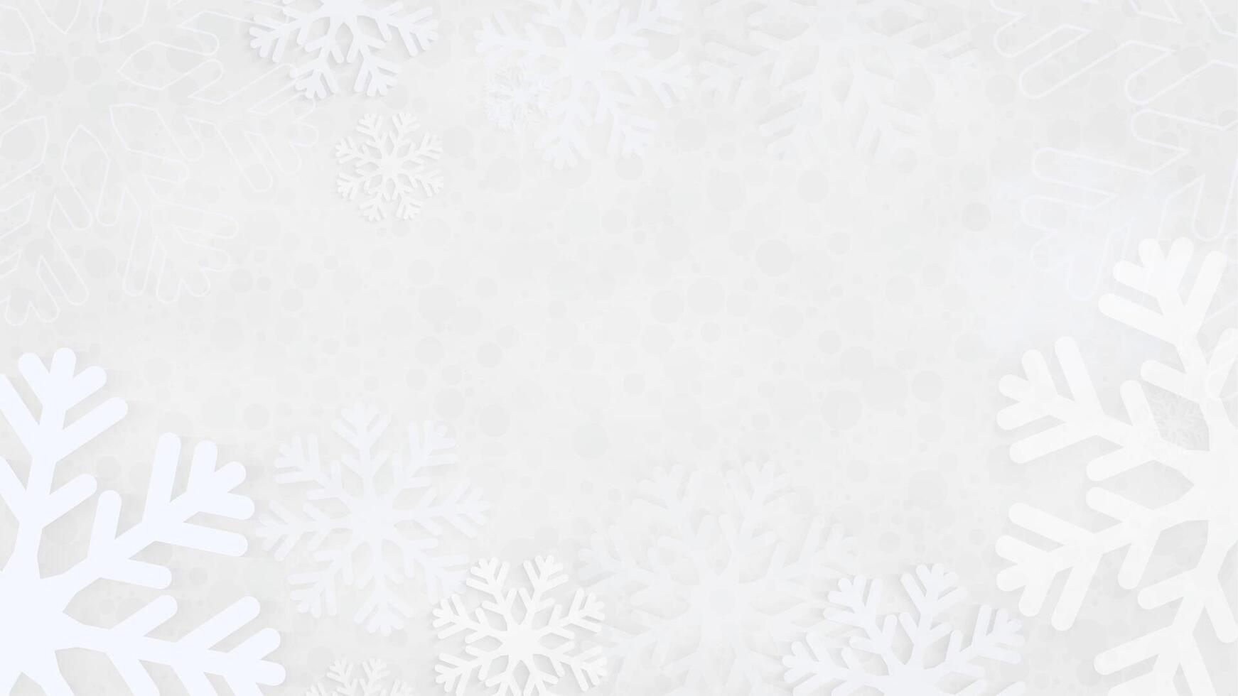 Christmas background with snowflakes, abstract gray snowflakes background. vector