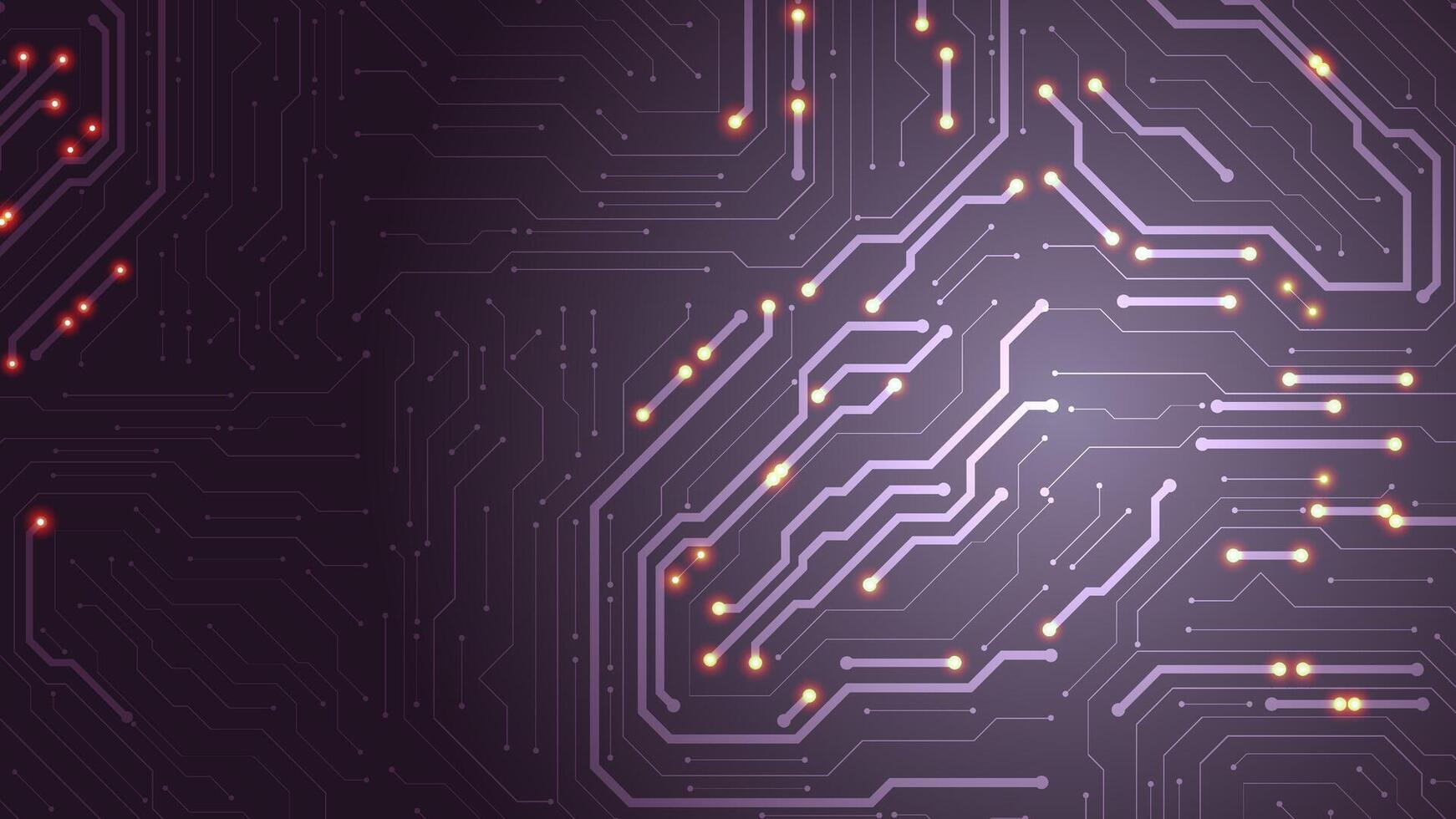 Circuit board background grey. Abstract digital pattern. Chip in futuristic technology design. editable vector