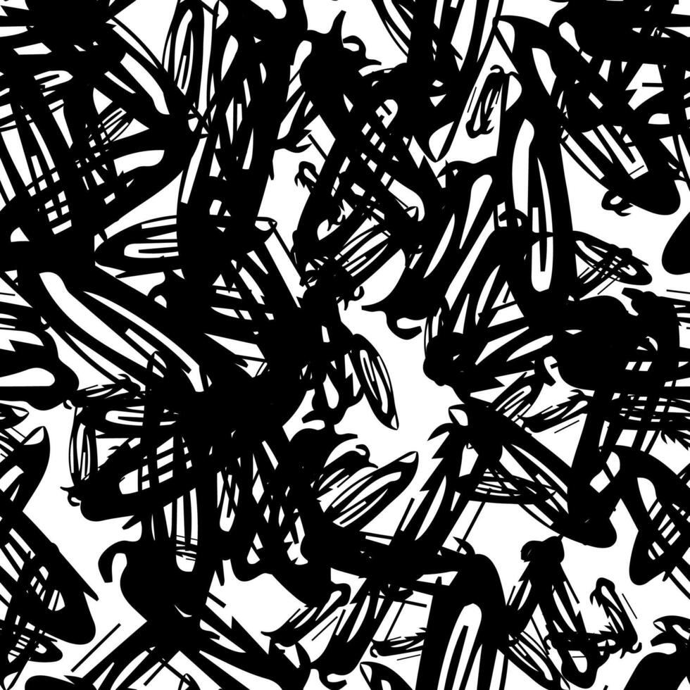 Seamless pattern with sketch oval shape vector