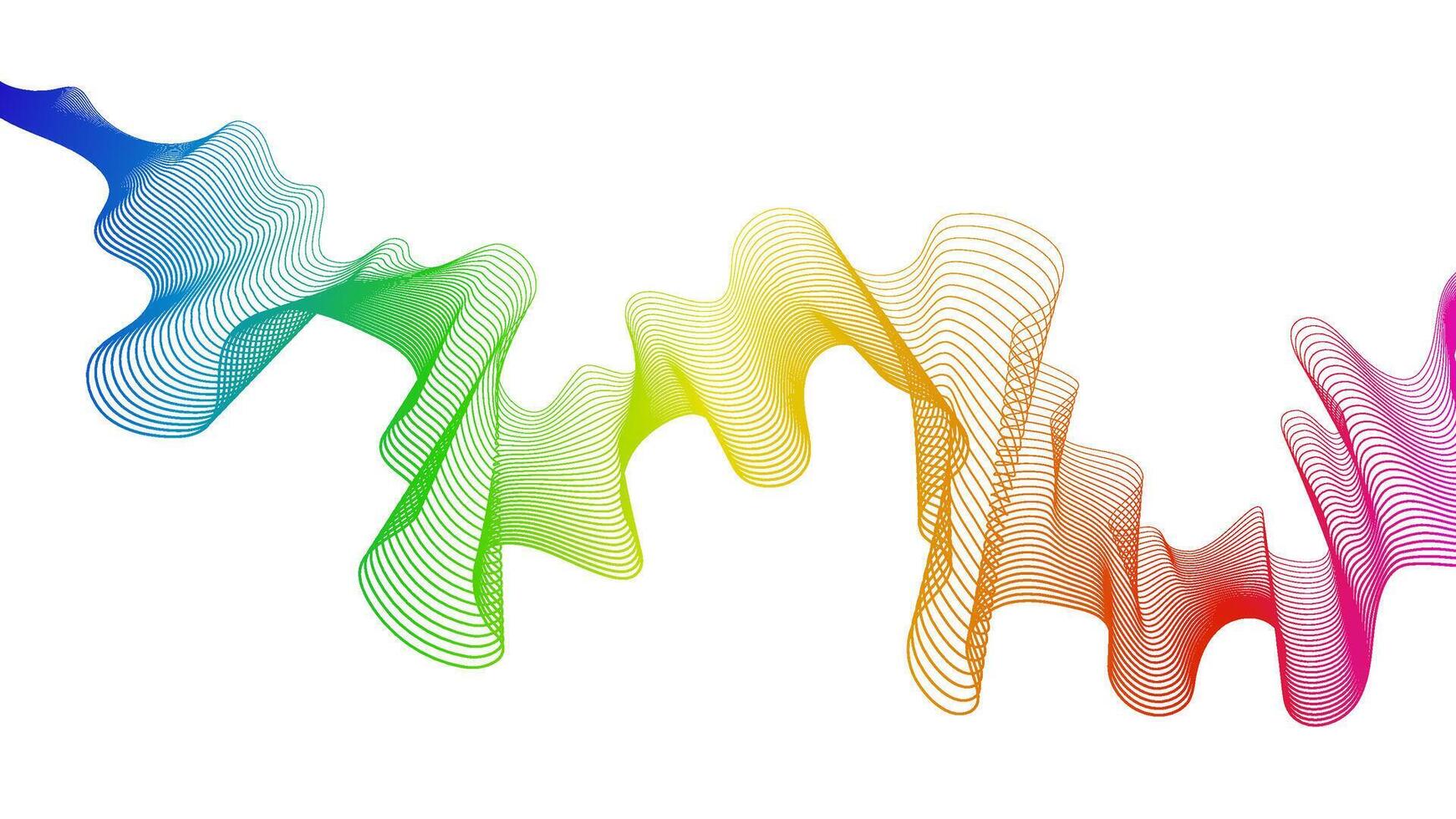 Abstract backdrop with wave gradient lines vector