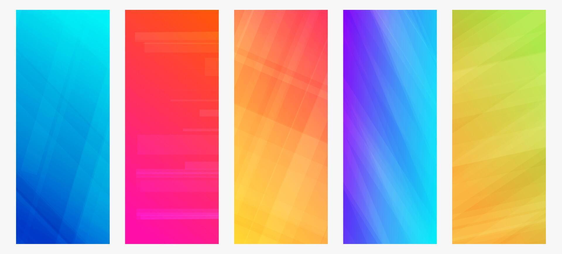 Modern colorful gradient background with lines vector