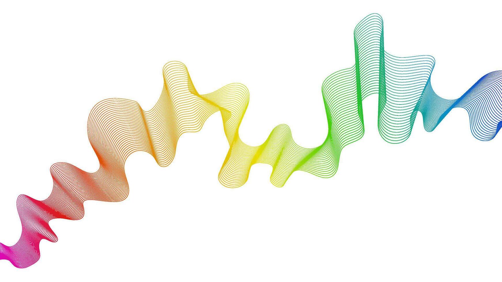 Abstract backdrop with wave gradient lines vector