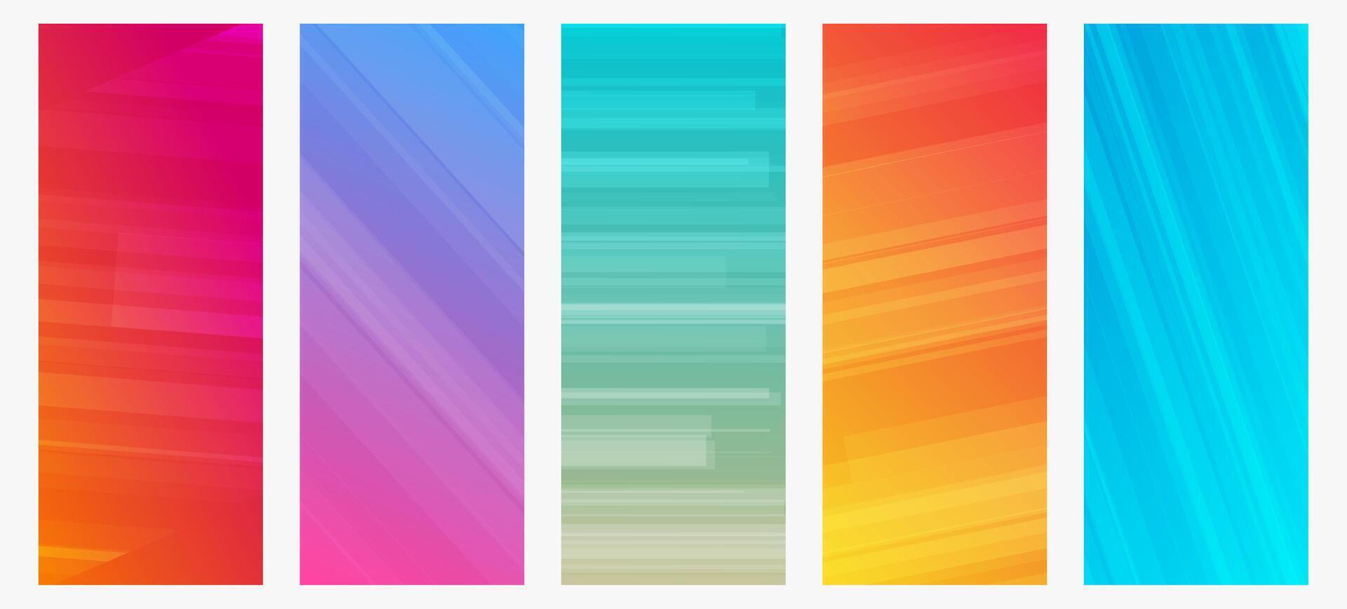 Modern colorful gradient background with lines vector