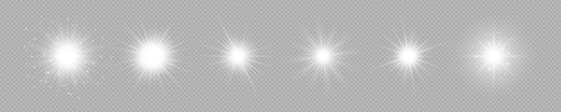 Light effect of lens flares vector